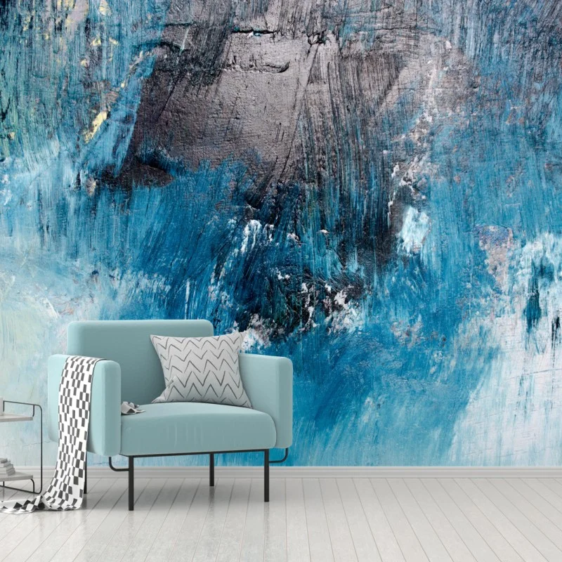 Wall mural deep blue abstract texture
