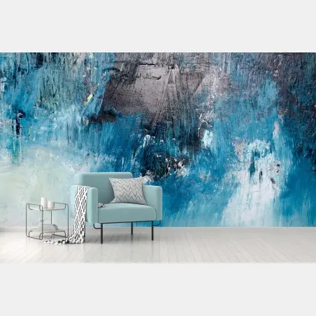 Wall mural deep blue abstract texture • Wallissimo®