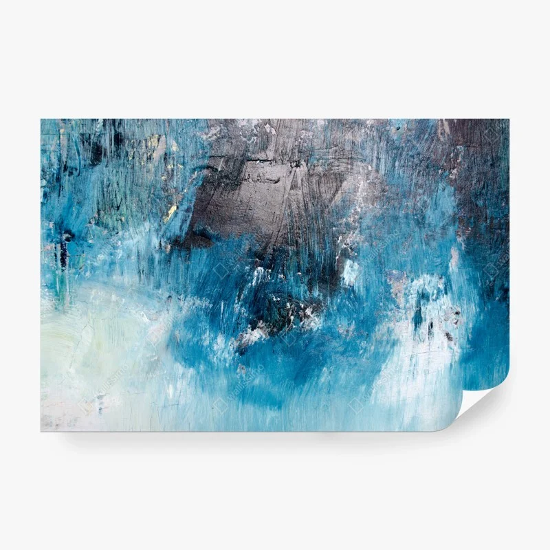 Wall mural deep blue abstract texture