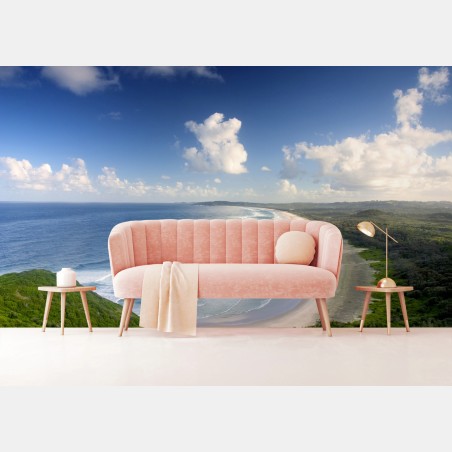 Wall mural Byron Bay coastal panorama • Wallissimo®