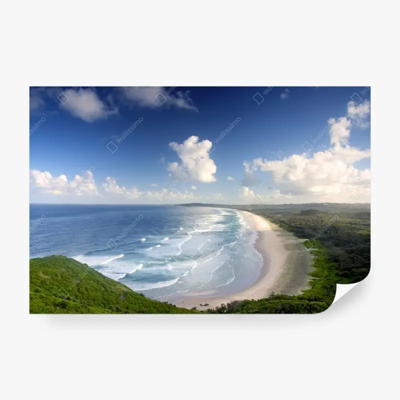 Wall mural Byron Bay coastal panorama
