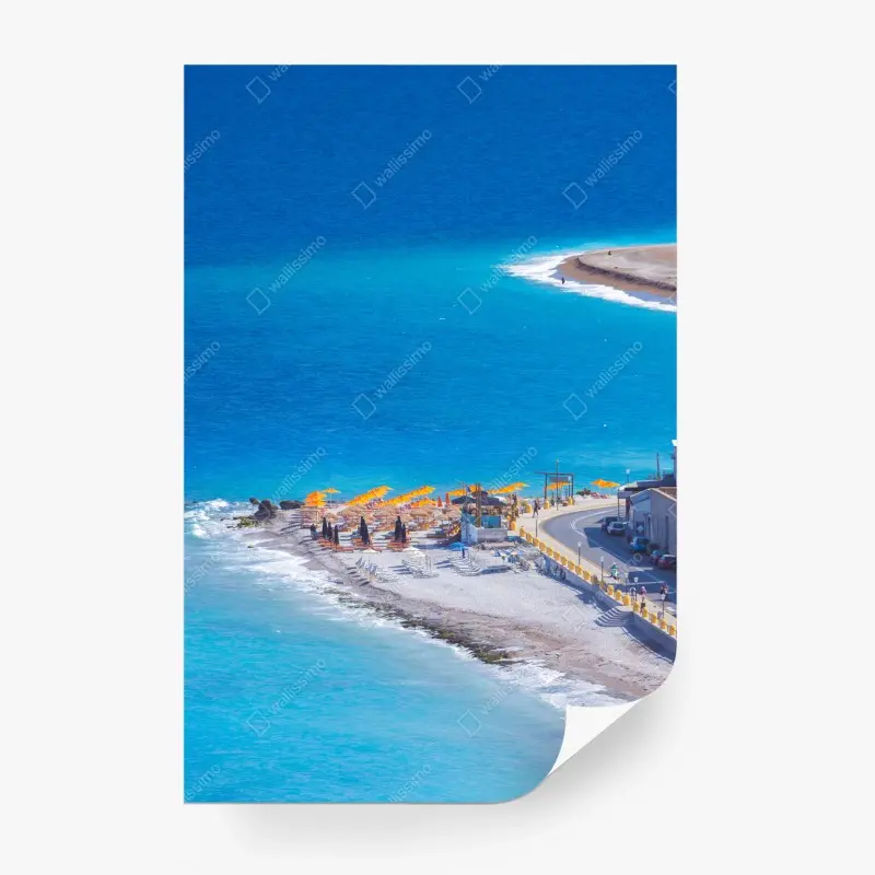 Wall mural tropical monstera leaf pattern • Wallissimo®