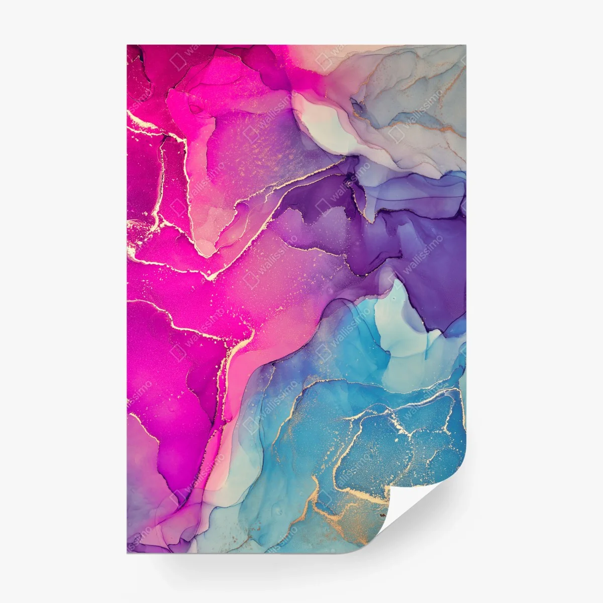 Wall mural vibrant marble alcohol ink composition • Wallissimo® Wall mural vibrant marble alcohol ink composition • Wallissimo®