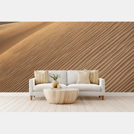 Wall mural golden sand dunes minimal landscape • Wallissimo®