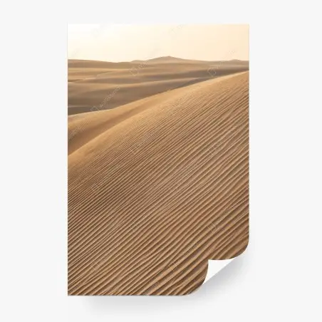 Wall mural golden sand dunes minimal landscape • Wallissimo®