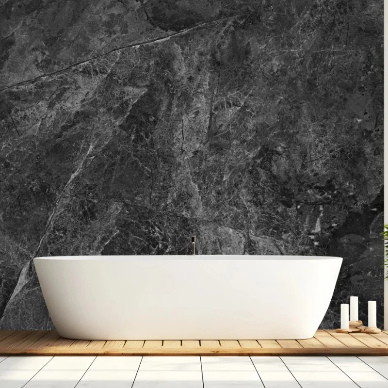 Wall mural dark marble texture