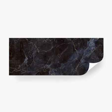 Wall mural dark marble texture with blue veins • Wallissimo®