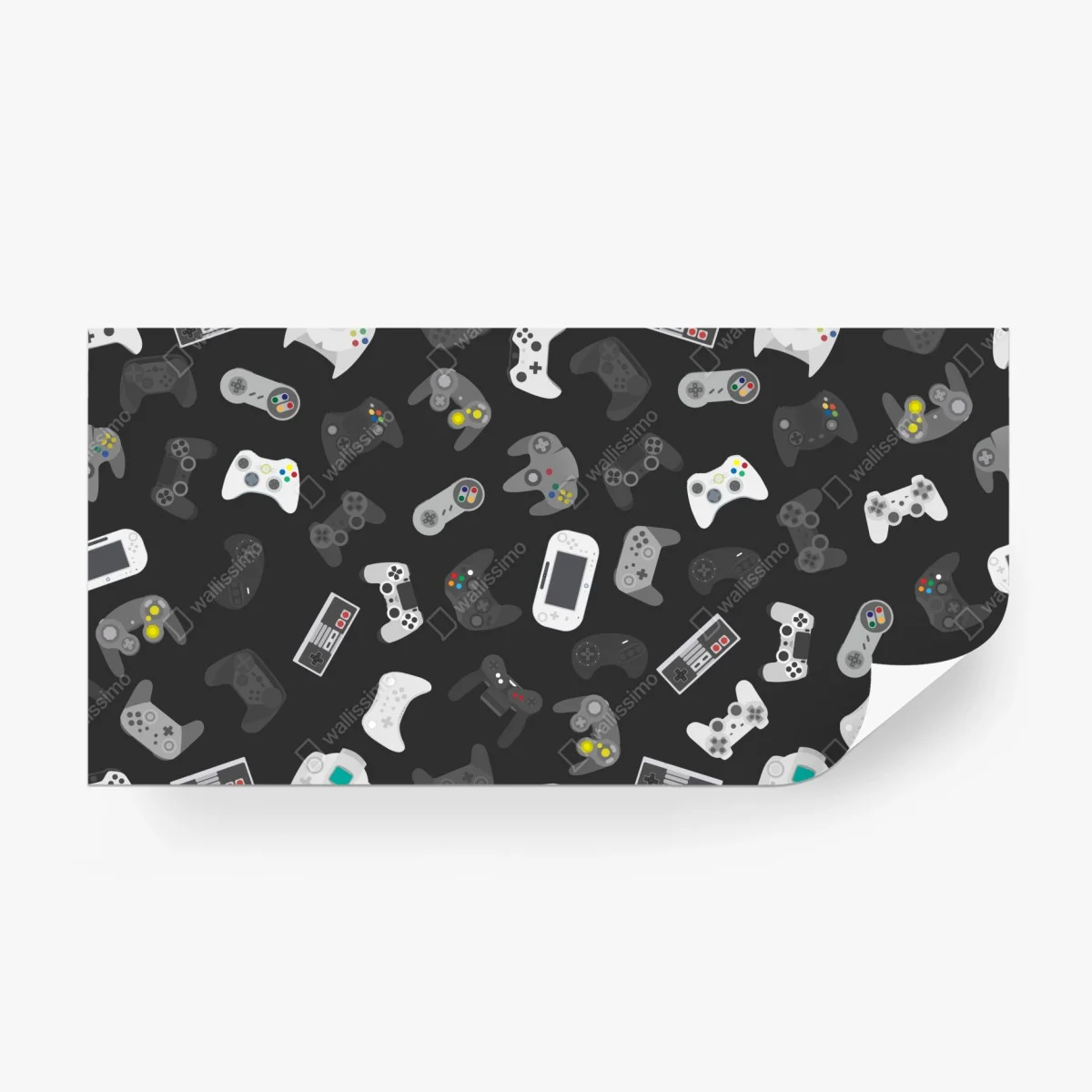 Wall mural retro gaming controllers pattern ⁕ Wallissimo®