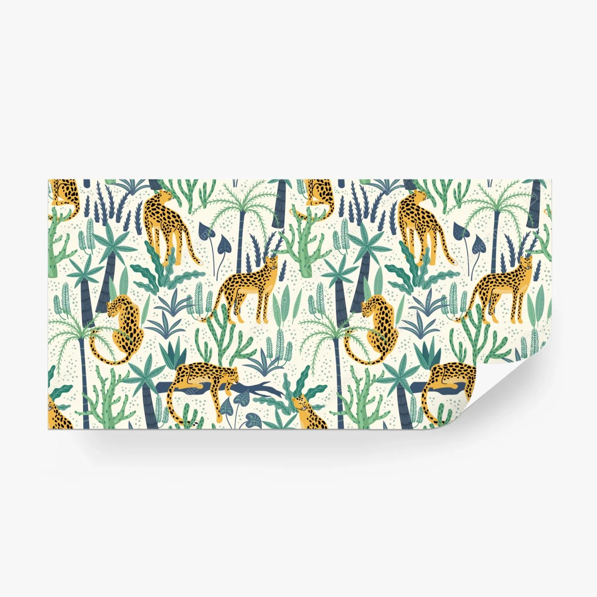 Wall mural tropical leopard jungle pattern ⁕ Wallissimo® Wall mural tropical leopard jungle pattern ⁕ Wallissimo®