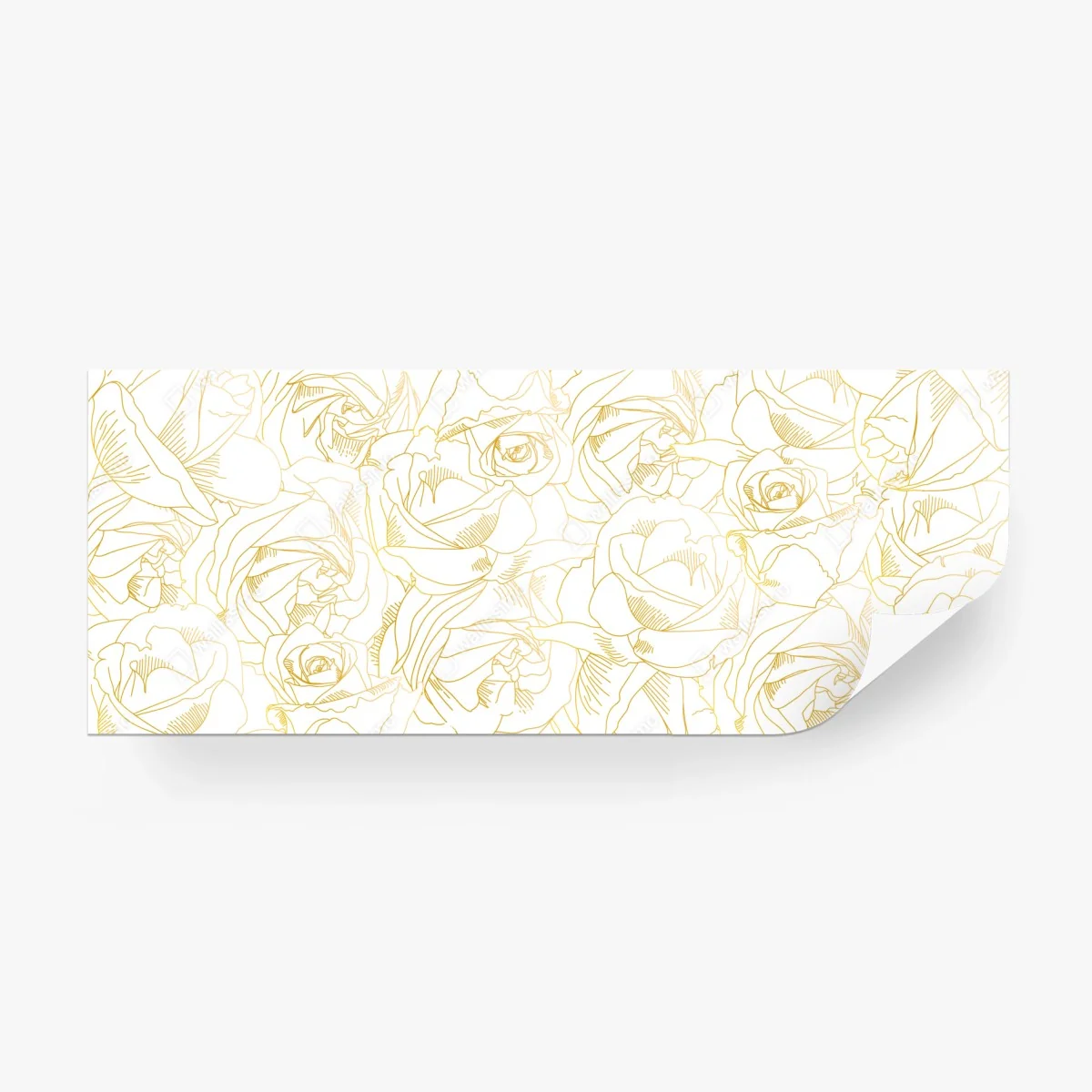 Wall mural delicate gold rose line art pattern ⁕ Wallissimo® Wall mural delicate gold rose line art pattern ⁕ Wallissimo®