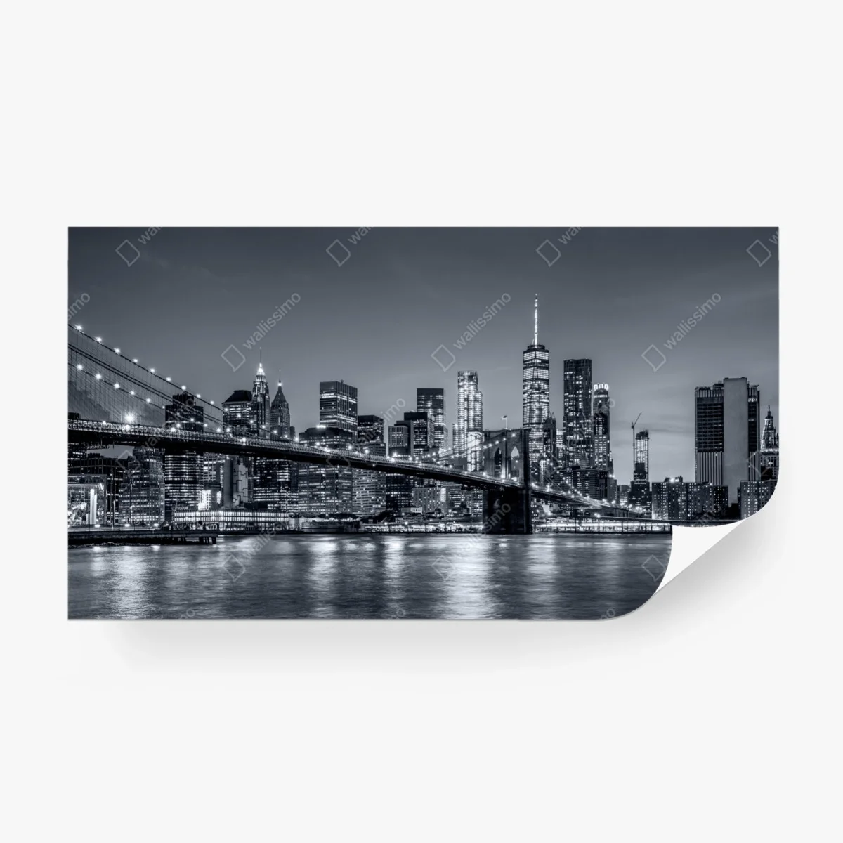 Wall mural New York skyline at night ⁕ Wallissimo®