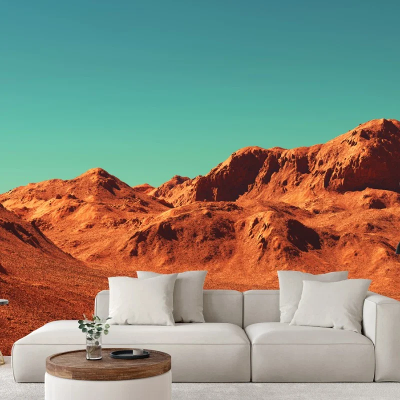 Wall mural martian landscape sci-fi vista