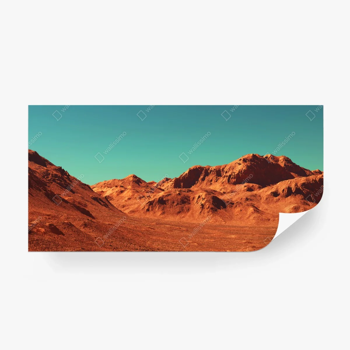 Wall mural martian landscape sci-fi vista ⁕ Wallissimo® Wall mural martian landscape sci-fi vista ⁕ Wallissimo®
