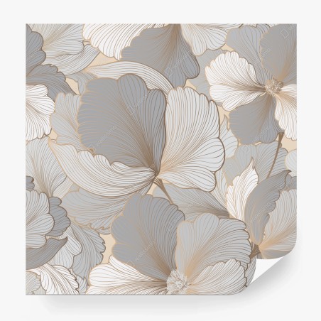 Wall mural delicate pastel floral pattern • Wallissimo®