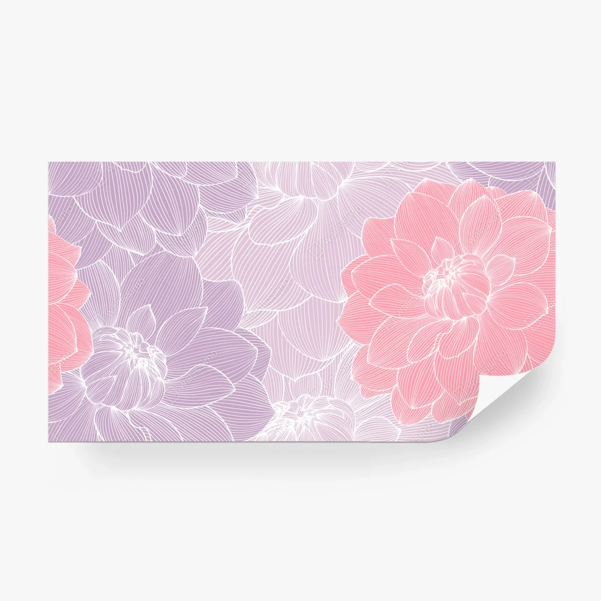 Wall mural soft pastel floral bloom pattern ⁕ Wallissimo®
