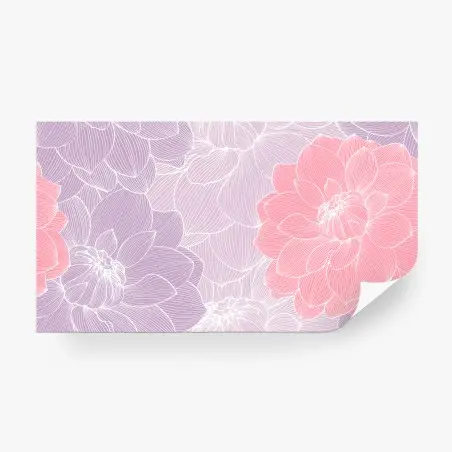 Wall mural soft pastel floral bloom pattern • Wallissimo®