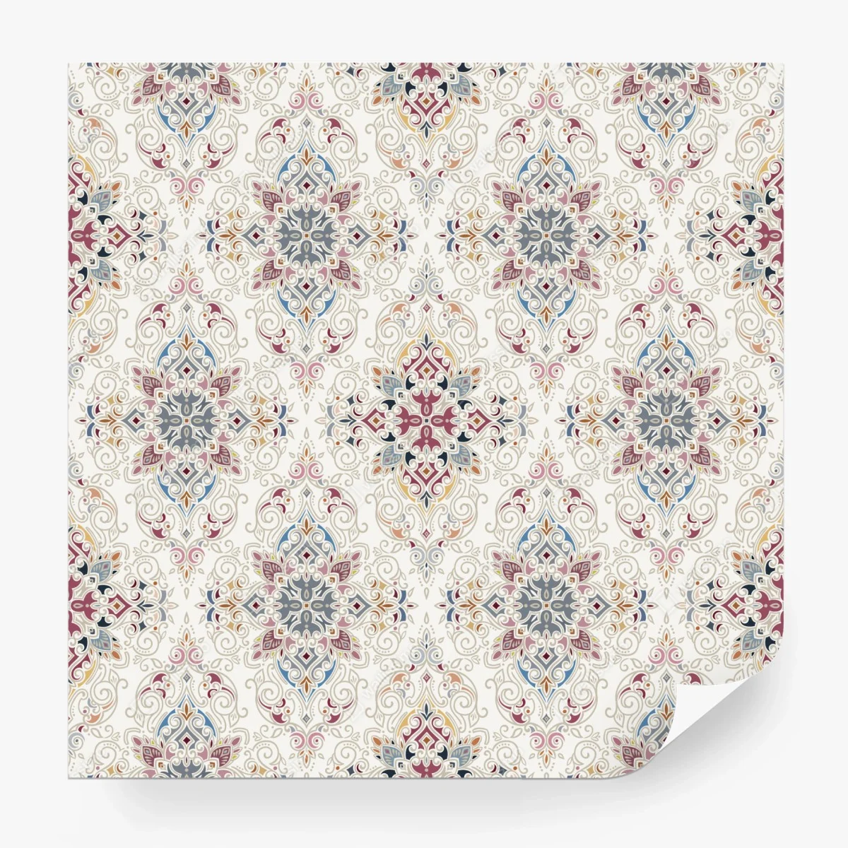 Wall mural ornate vintage damask pattern ⁕ Wallissimo®