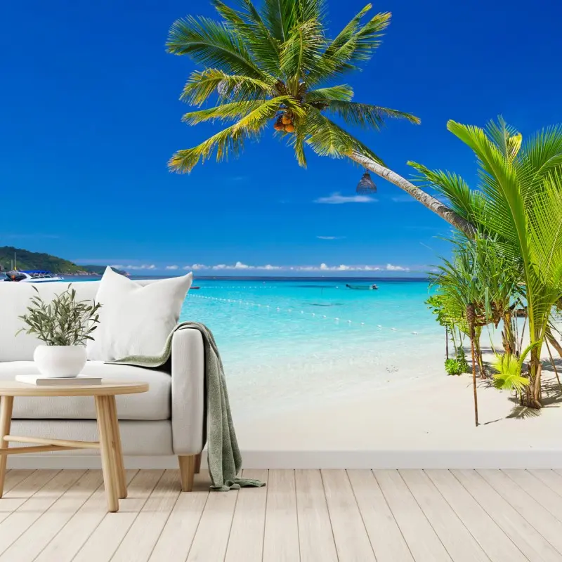 Wall mural tropical beach in Thailand