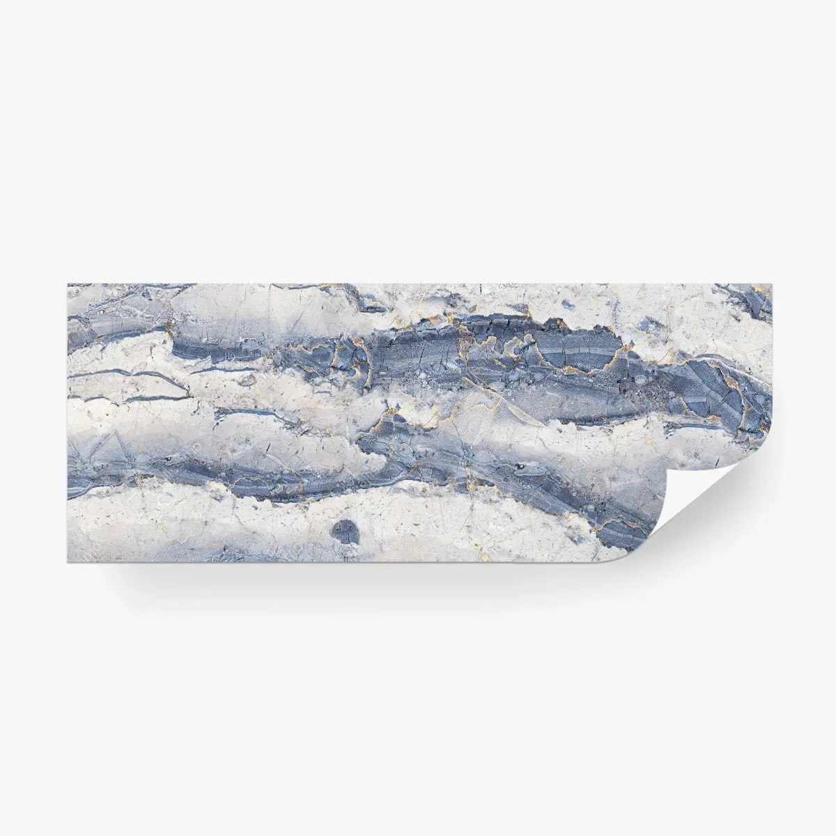 Wall mural blue marble texture with gold veins • Wallissimo® Wall mural blue marble texture with gold veins • Wallissimo®