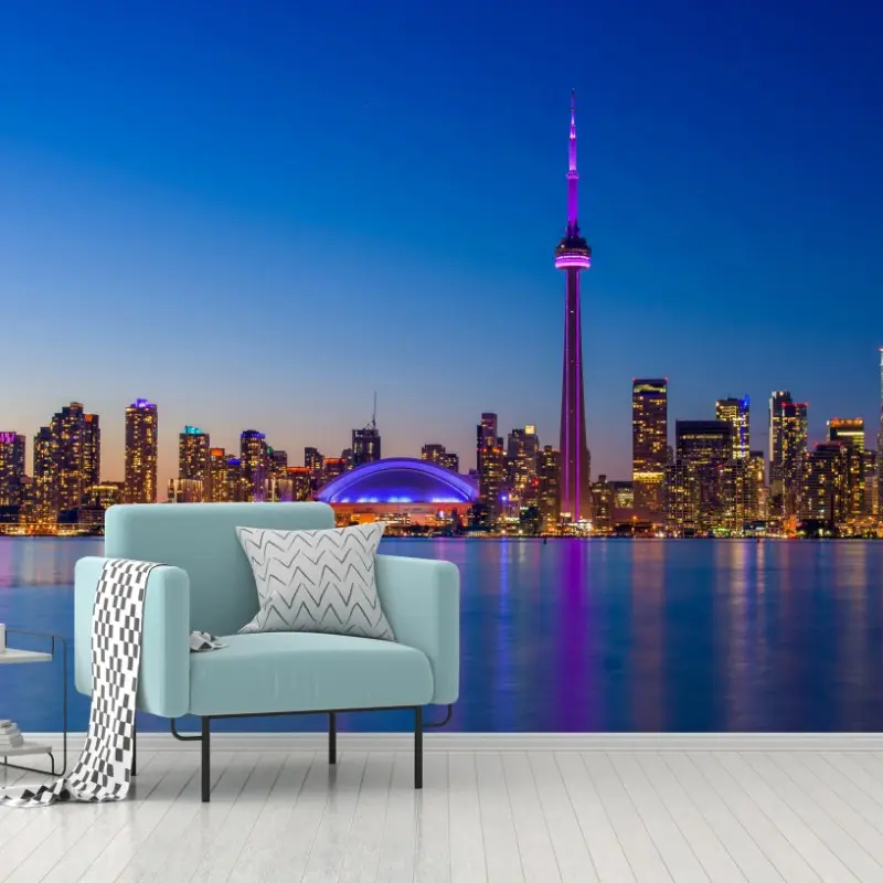 Wall mural Toronto skyline at twilight