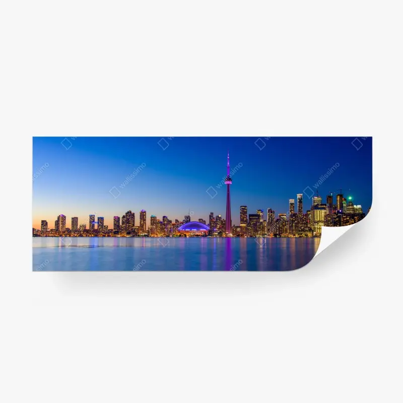Wall mural Toronto skyline at twilight