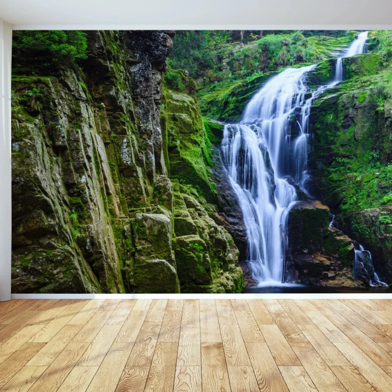 Wall mural Kamienczyk waterfall in Karkonosze