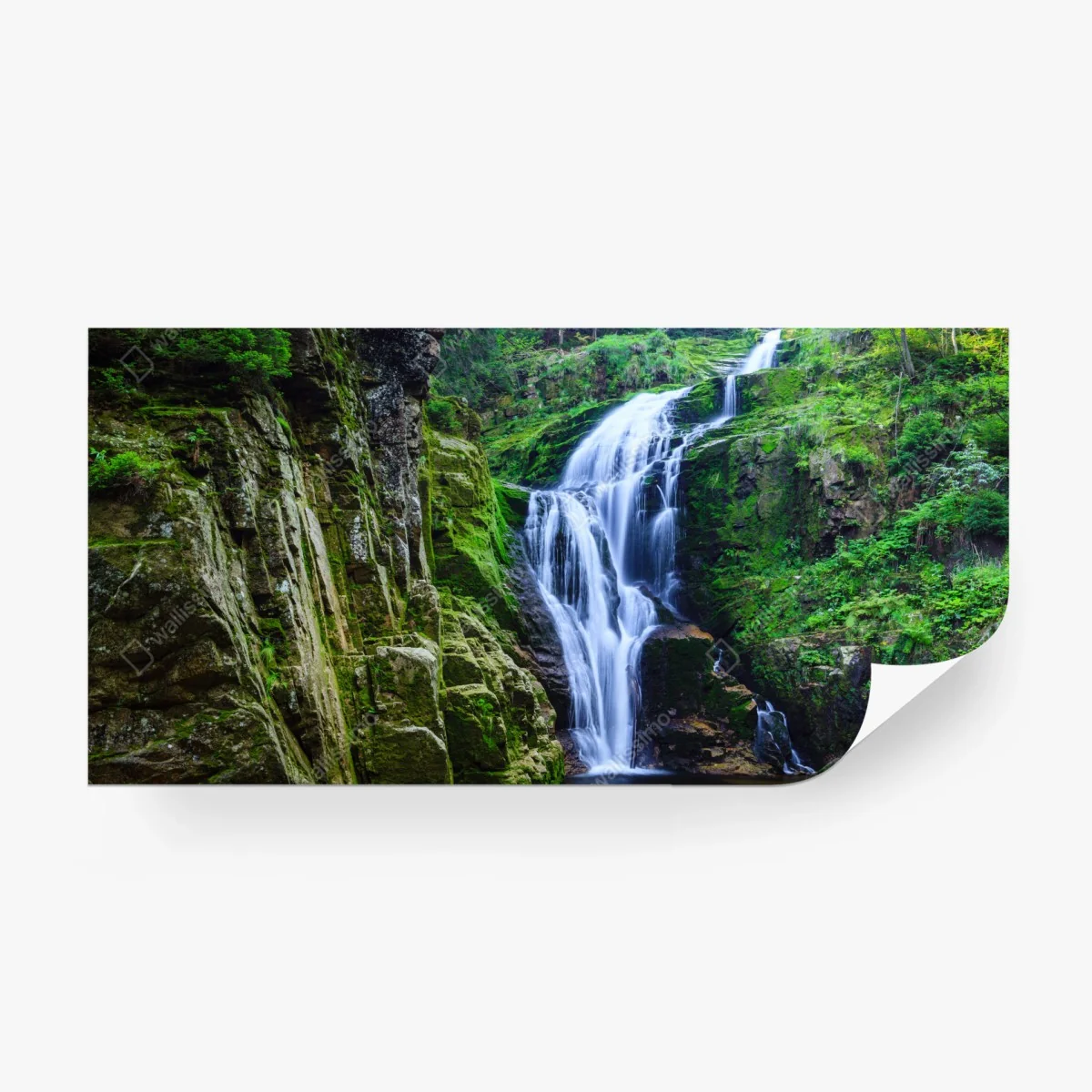 Wall mural Kamienczyk waterfall in Karkonosze ⁕ Wallissimo®