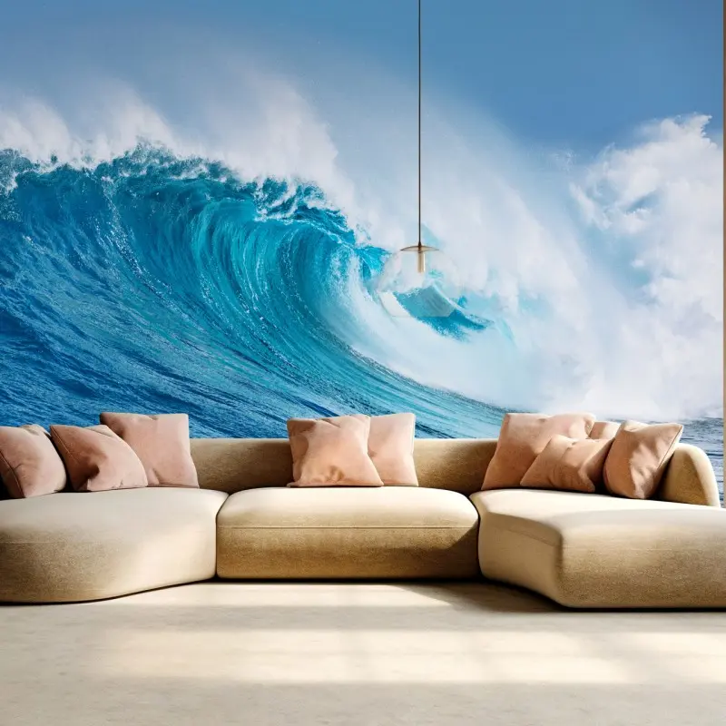 Wall mural majestic turquoise ocean wave
