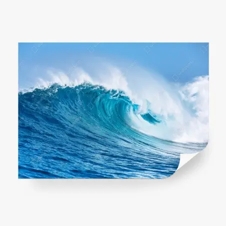 Wall mural majestic turquoise ocean wave • Wallissimo®