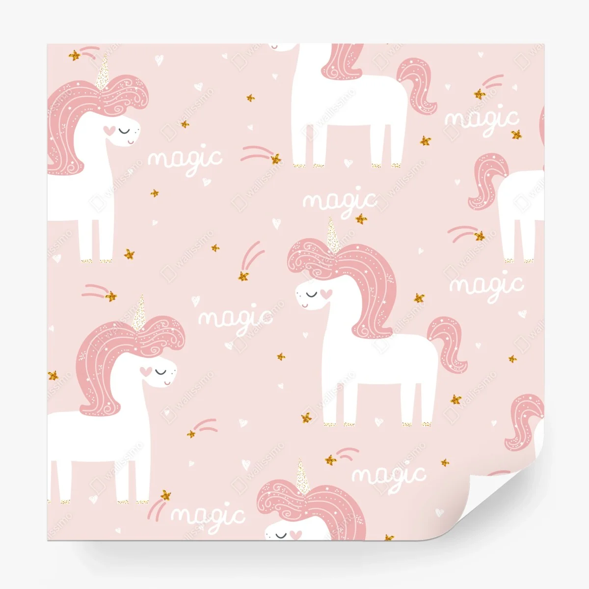 Wall mural magical pink unicorn pattern ⁕ Wallissimo® Wall mural magical pink unicorn pattern ⁕ Wallissimo®