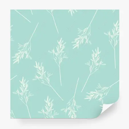 Wall mural delicate turquoise botanical pattern • Wallissimo®