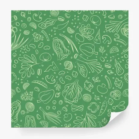 Wall mural green vegetable pattern • Wallissimo®