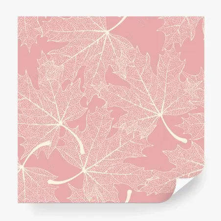Wall mural delicate pink leaf pattern • Wallissimo®