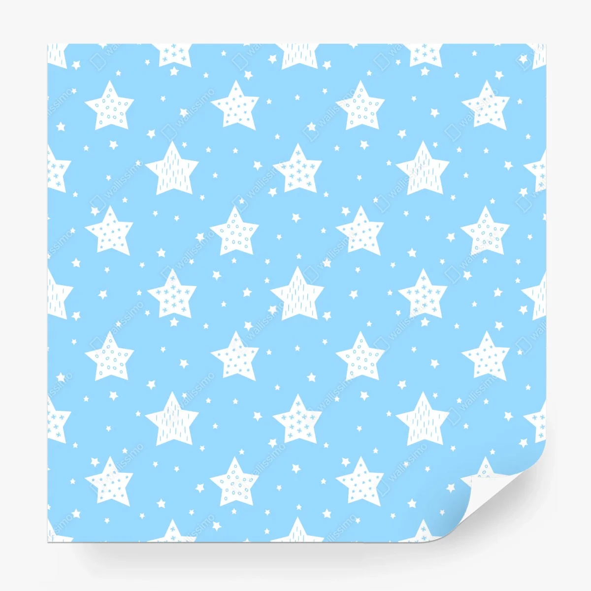 Wall mural soft blue stars for nursery wall ⁕ Wallissimo® Wall mural soft blue stars for nursery wall ⁕ Wallissimo®