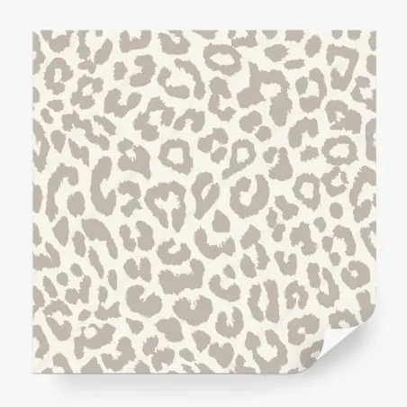 Wall mural neutral beige leopard print pattern • Wallissimo®