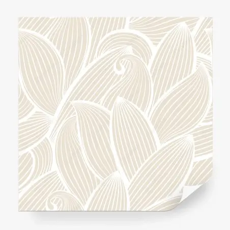 Wall mural soft beige botanical pattern • Wallissimo®
