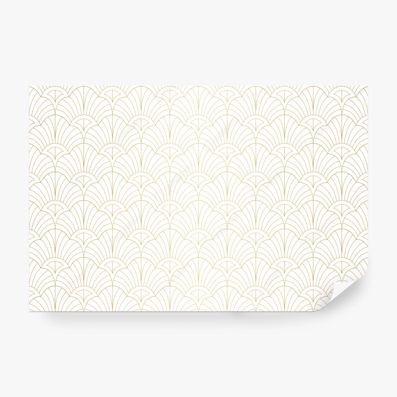 Wall mural elegant gold art deco pattern