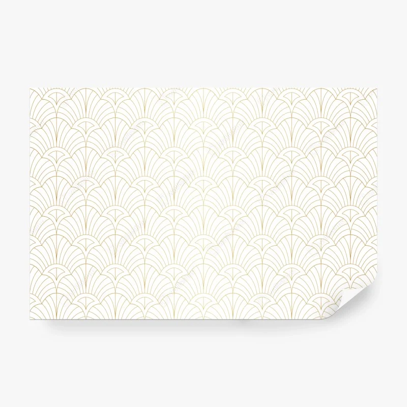 Wall mural elegant gold art deco pattern