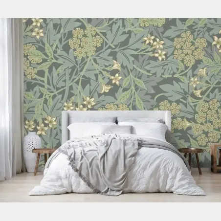 Wall mural vintage botanical floral pattern • Wallissimo®