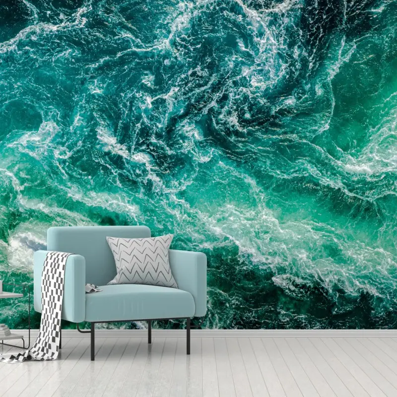 Wall mural maelstrom at Saltstraumen, Norway