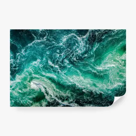Wall mural maelstrom at Saltstraumen, Norway • Wallissimo®