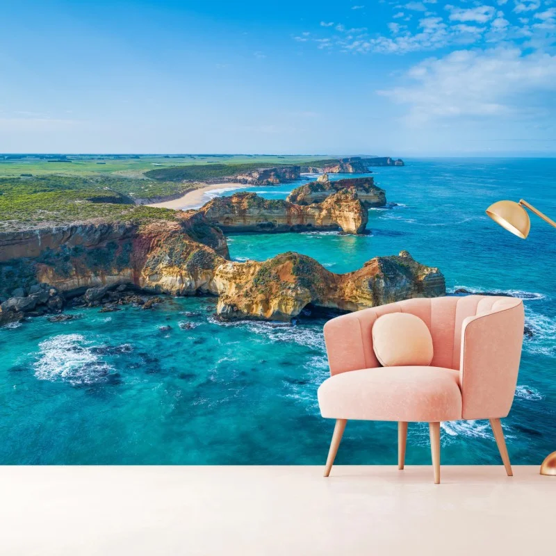 Wall mural Great Ocean Road coastal panorama