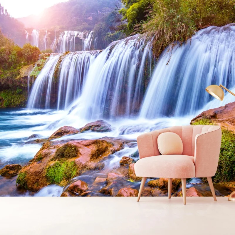Wall mural Jiulong waterfall in Luoping, China