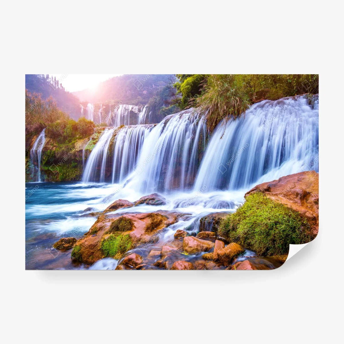 Wall mural Jiulong waterfall in Luoping, China ⁕ Wallissimo® Wall mural Jiulong waterfall in Luoping, China ⁕ Wallissimo®