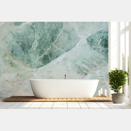 Wall mural green marble abstract texture • Wallissimo®