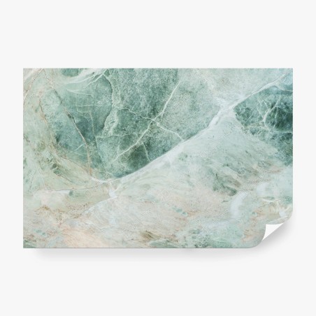 Wall mural green marble abstract texture • Wallissimo®