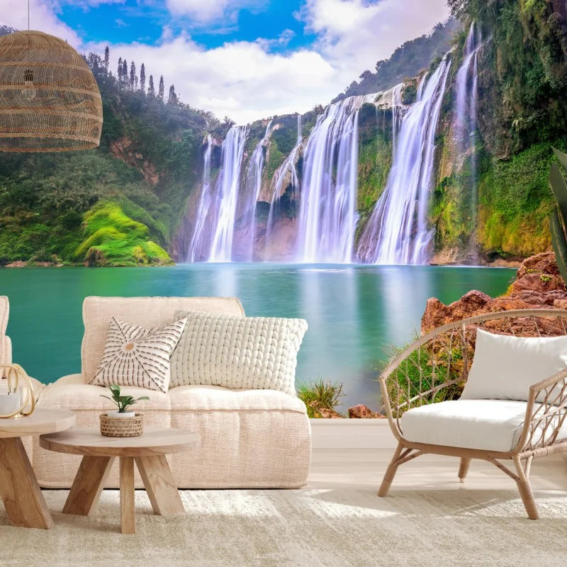 Wall mural Jiulong waterfall in Luoping
