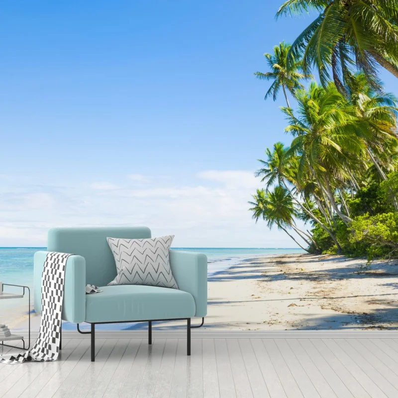 Wall mural tropical palm beach escape ⁕ Wallissimo®