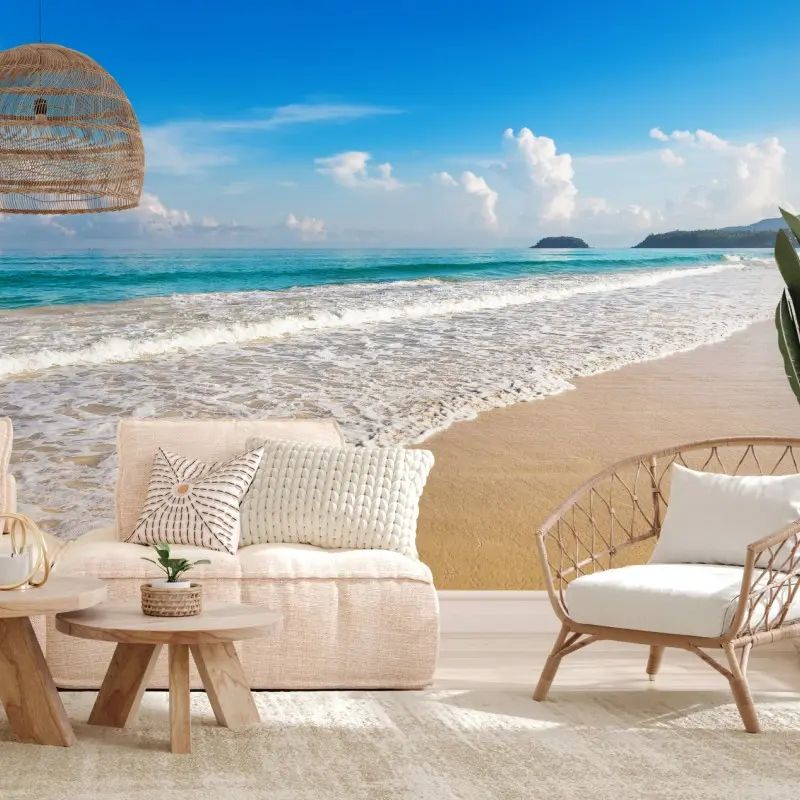 Wall mural Karon beach, Phuket: tranquil sea vista