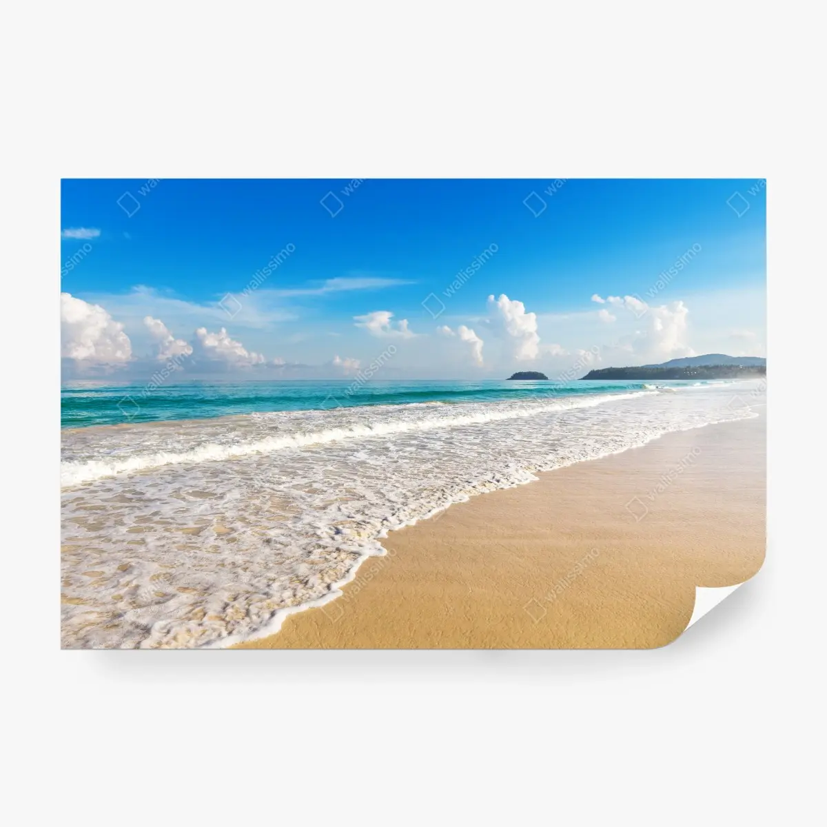 Wall mural Karon beach, Phuket: tranquil sea vista • Wallissimo®